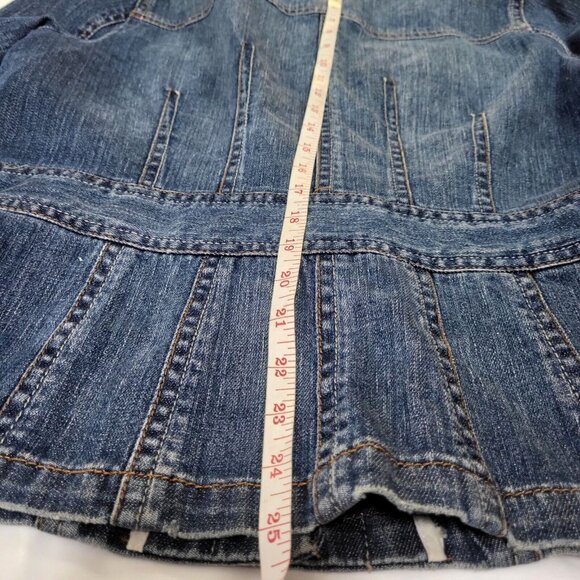 Liz Claiborne Jean Jacket Blue Collared  Denim Women's Medium Button - Picture 13 of 16